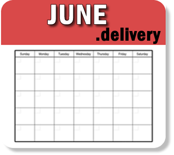 www.june.delivery, pre-ordered for delivery in June, a corporate monthly domain name for a global, corporate spreadsheet delivery schedule for sale via the NextWorkingDay™ portfolio